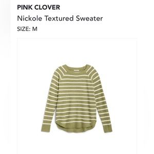 Pink Clover Nickole textured sweater
